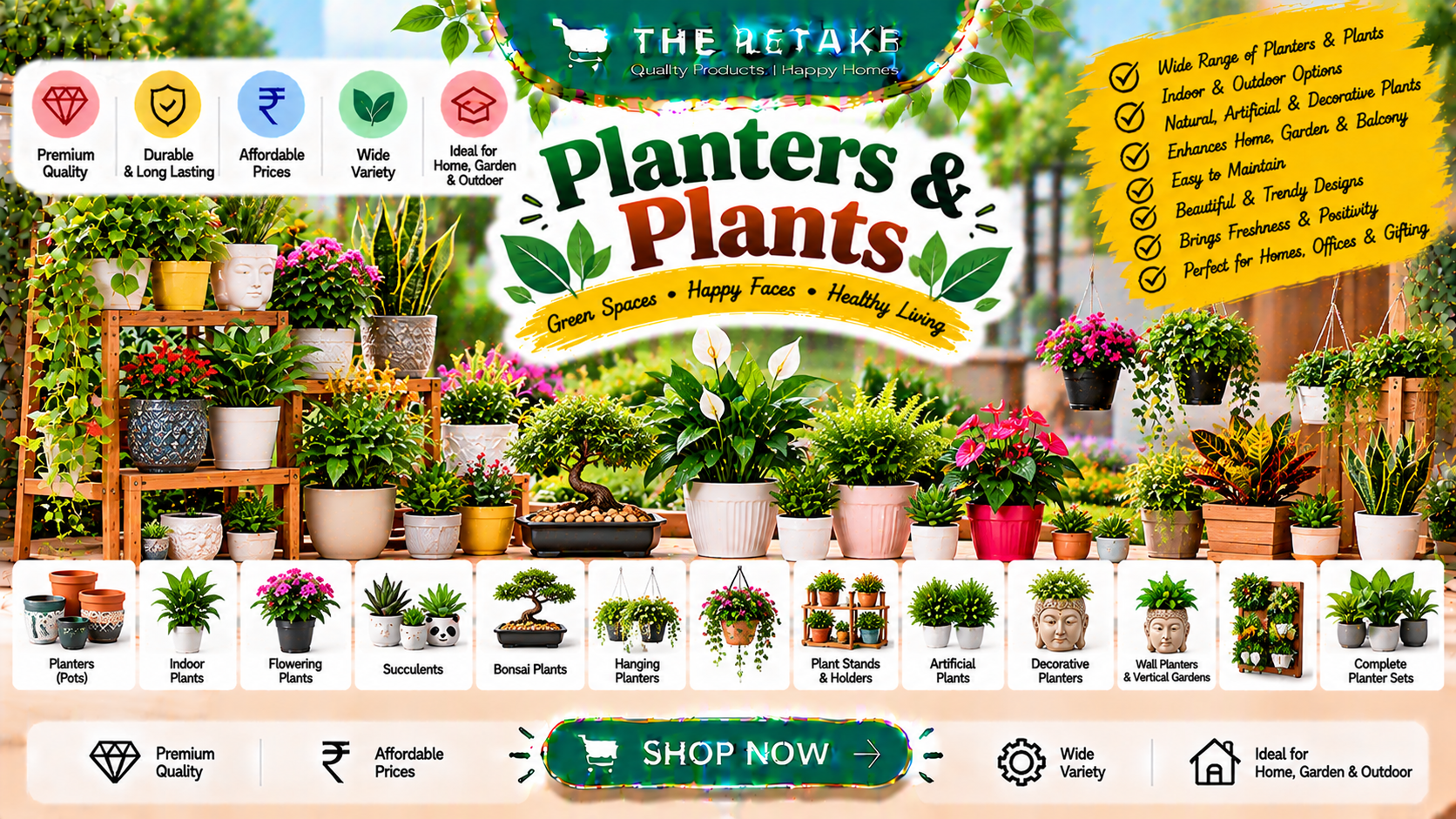 Planters and Plants
