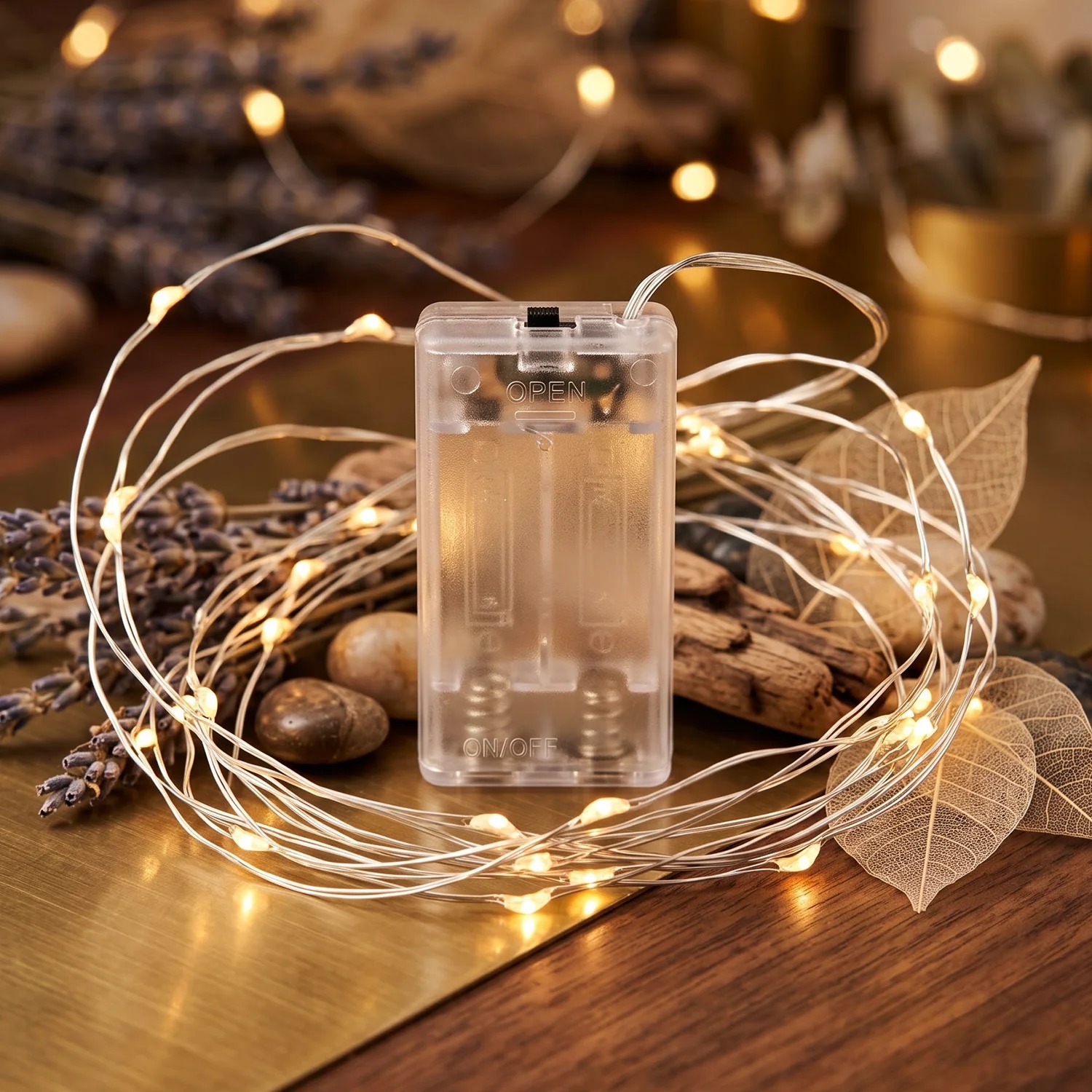 Multicolour Battery Operated LED String Light Series for Home Decor (1 Pc)