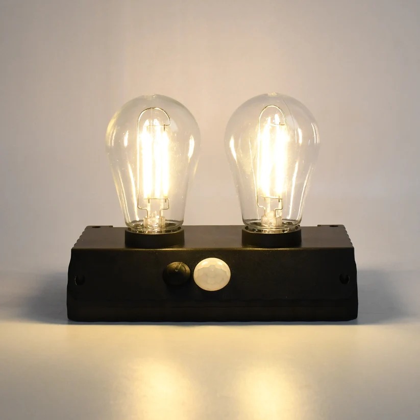 Solar LED Lamp – Double Bulb Outdoor Garden Light | Indo Glow