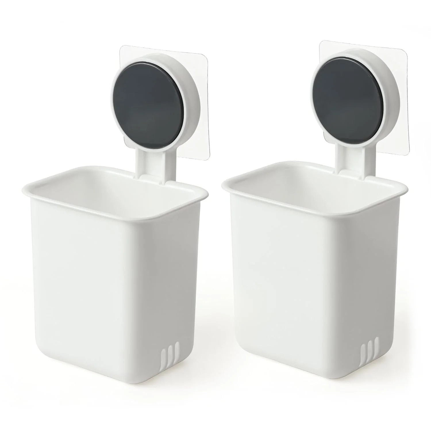 Wall Mounted Bathroom Organizer Cups for Space Saving and Decluttering