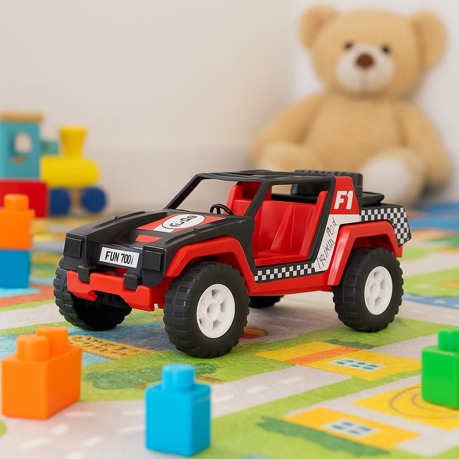 Free-Wheel Racing Jeep Toy Car – Push & Go Adventure Fun