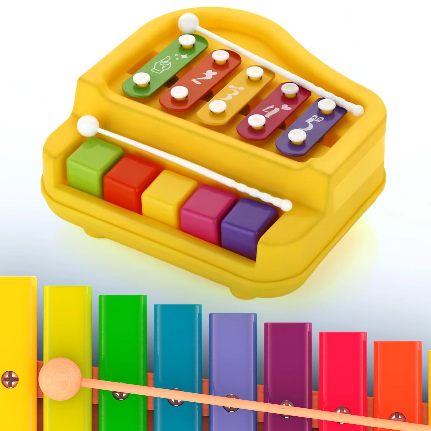 Baby Piano Xylophone – 2-in-1 Musical Toy for Toddlers