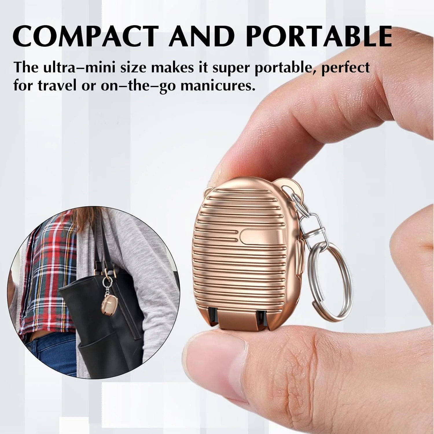 Keychain Nail Clipper - Portable Stainless Steel with File