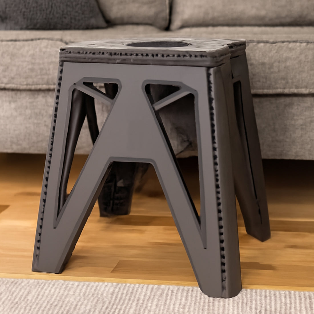 8 Inch Folding Stool – Portable Durable Step & Seating Stool