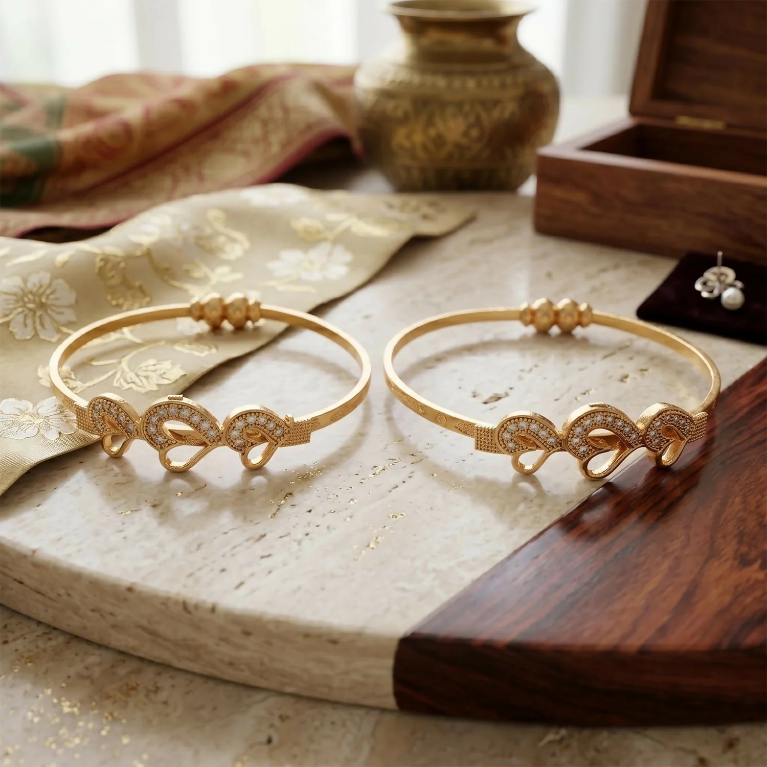 Silver Plated Kada Bracelet – Elegant and Durable for Daily Wear