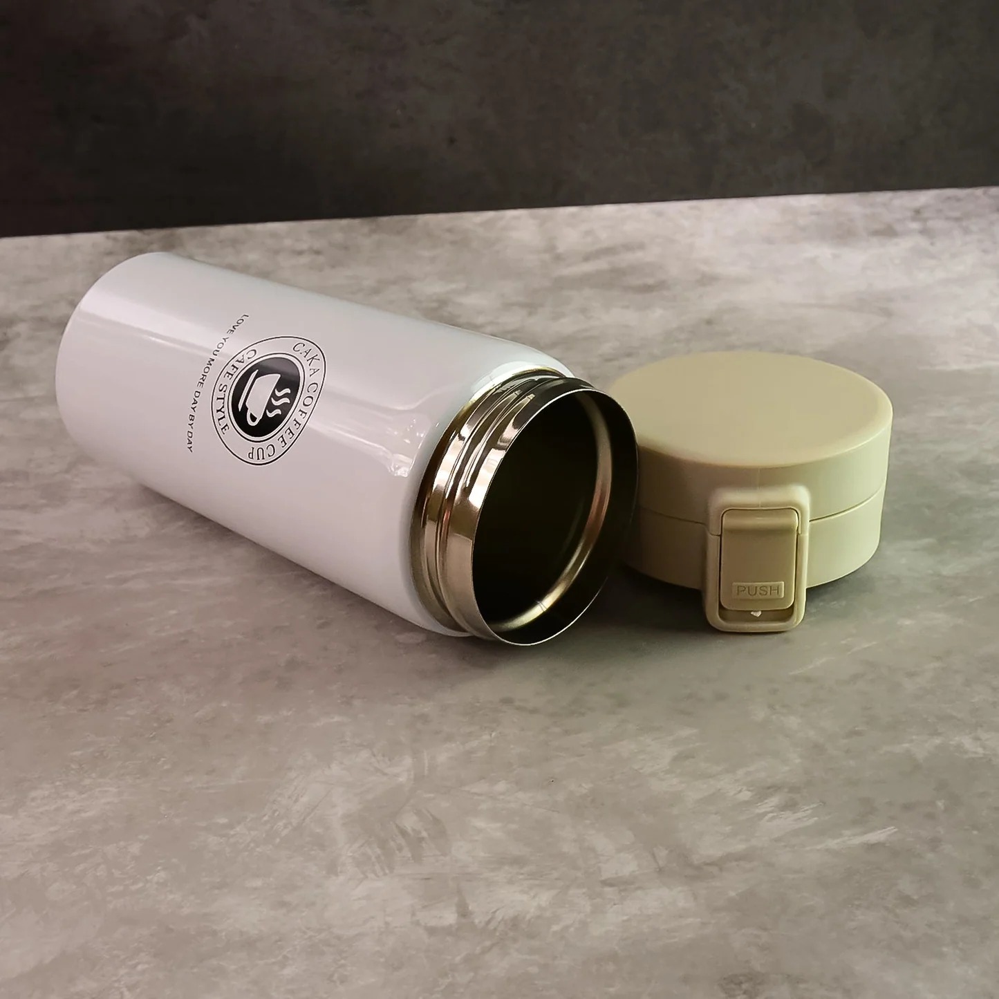Vacuum Insulated Coffee Flask – 400ML Stainless Steel Travel Mug